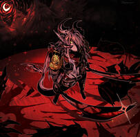 heavy cell shade fullbody with background